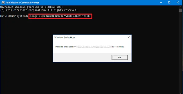 activate windows 10 product key