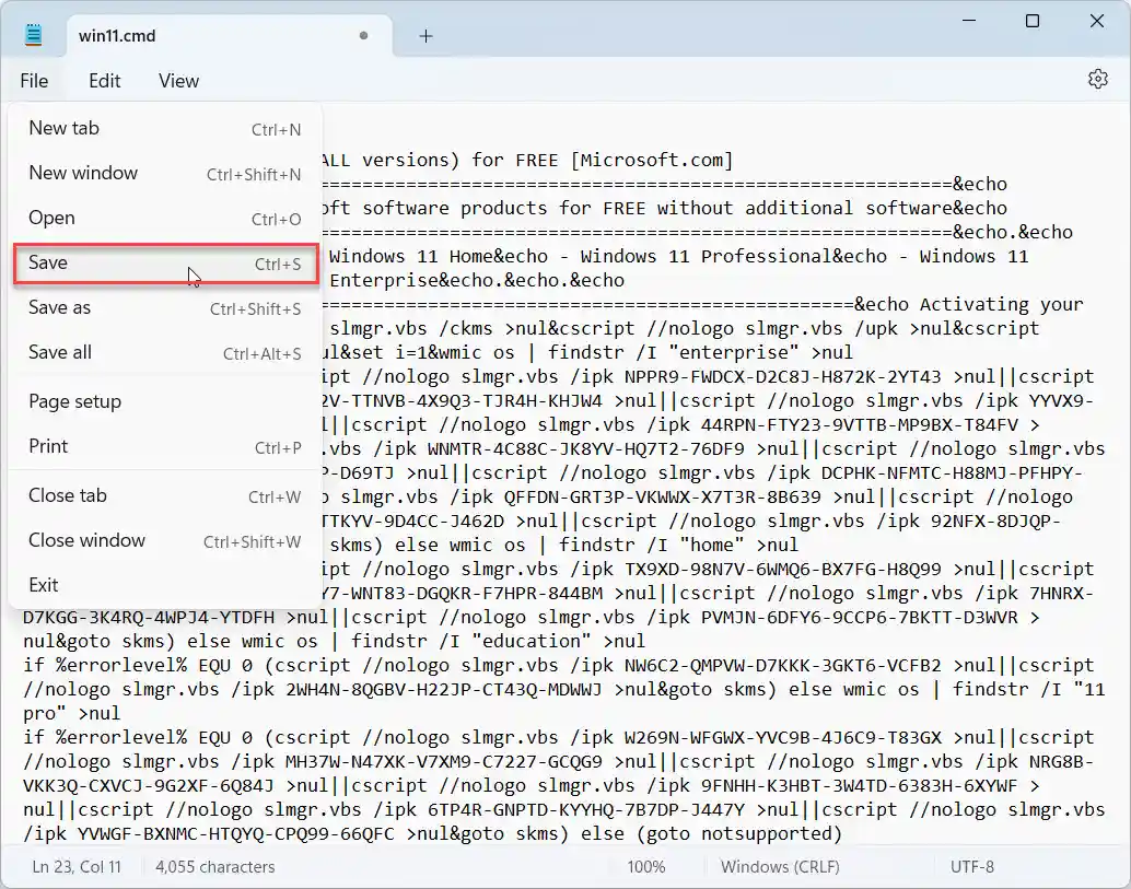 windows 11 activator key